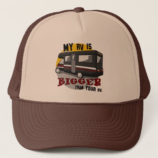 Funny RV Camping Hats Truckerkappe (Vorderseite)