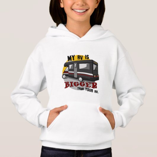 Funny RV Camping Kids Hoodie Sweatshirt (Vorderseite)
