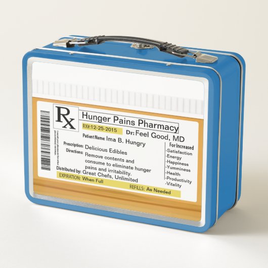 Funny RX Custom Metall Brotdose (Rückseite)