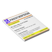Funny Rx Rezept Notizblock (angewinkelt)