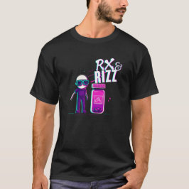 Funny Rx & Rizz | Vaporwave Pharmacy Tech T-Shirt