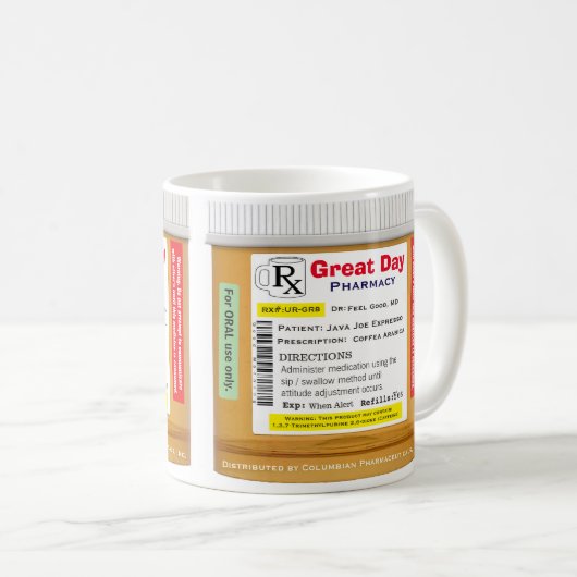 Funny RX-Tasse Kaffeetasse (VorderseiteRechts)