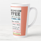 Funny RX-Verschreibung Kaffeekocher Tasse (Rechts)