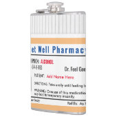 Funny RX Verschreibung Shootglas Flachmann (Links)