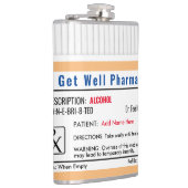 Funny RX Verschreibung Shootglas Flachmann (Rechts)