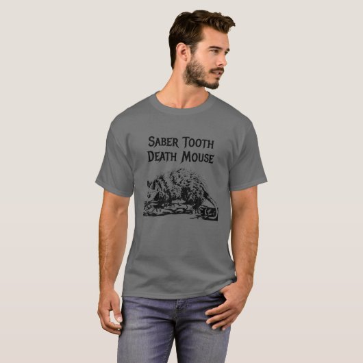 Funny Saber Tooth Toath Mouse Falscher Tiername St T-Shirt (Vorne ganz)