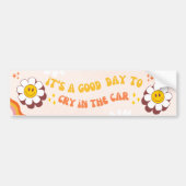 Funny Sad Meme Cry Retro Autoaufkleber (Vorne)