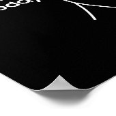 Funny Sad Stickman No Fishing Today Fishing Lovers Poster (Ecke)