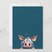 Funny Safari Tiere 5. Geburtstagskarte Einladung (Rückseite)