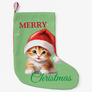 Funny Safari Tiere Cat Weihnachtskostüm Kleiner Weihnachtsstrumpf