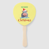 Funny Safari Tiere HIPPO Weihnachtskostüm Fächer (Vorderseite)