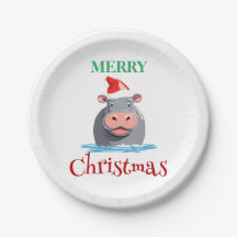 Funny Safari Tiere HIPPO Weihnachtskostüm