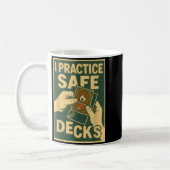 Funny Safe Decks Trading Card Game Pun Humor  Kaffeetasse (Links)