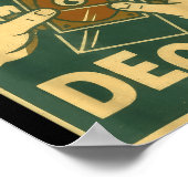 Funny Safe Decks Trading Card Game Pun Humor Poster (Ecke)