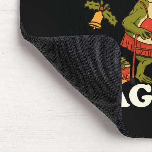 Funny Sagging But Still Gagging Santa Frog Meme Ch Mousepad (Ecke)