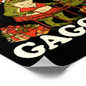 Funny Sagging But Still Gagging Santa Frog Meme Ch Poster (Ecke)