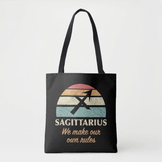 Funny Sagittarius Zodiac Rules Tasche (Vorderseite)