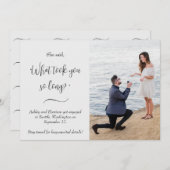 Funny sagte sie "Was so lange gedauert hat" Foto V Einladung (Vorne/Hinten)