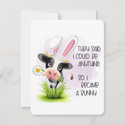 Funny sagten sie, ich könnte alles sein mitteilungskarte (Vorderseite)