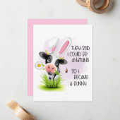 Funny sagten sie, ich könnte alles sein mitteilungskarte (Vorderseite/Rückseite Beispiel)