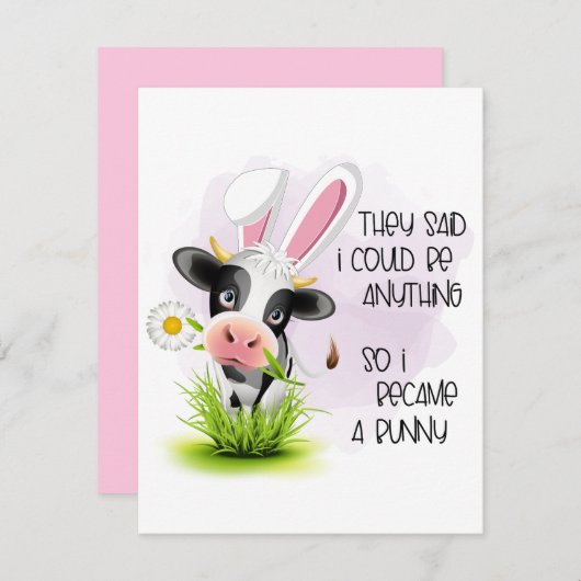 Funny sagten sie, ich könnte alles sein mitteilungskarte (Vorne/Hinten)