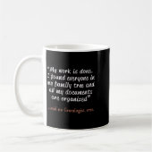 Funny Said No Genealogist Ever Quote Gift  Kaffeetasse (Links)