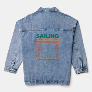Funny Sailing ernährungsphysiologische Fakten Jeansjacke