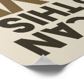 Funny Sailing Nautical Theme Captain Pun Poster (Ecke)