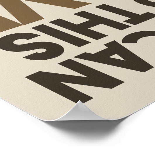 Funny Sailing Nautical Theme Captain Pun Poster (Ecke)