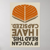 Funny Sailing Nautical Theme Captain Pun Poster (Vorne)