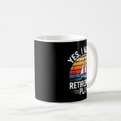 Funny Sailing Retirement Plan Boat Lover Gift Kaffeetasse (VorderseiteRechts)