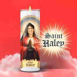 Funny Saint Haley Gebet Candle Aufkleber