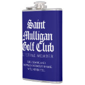 Funny Saint Mulligan Golf Club Lifetime Mitglied Flachmann (Links)