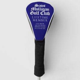 Funny Saint Mulligan Golf Club Lifetime Mitglied Golf Headcover