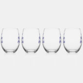 Funny Saint Mulligan Golf Club Lifetime Mitglied Weinglas Ohne Stiel (Rechts)