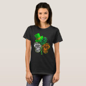 Funny Saint Patrick S Day Police Kleeblatt Hat Iri T-Shirt (Vorne ganz)