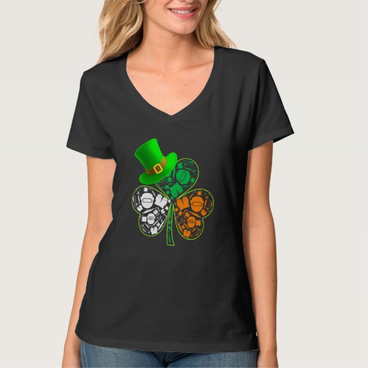 Funny Saint Patrick S Day Welder Kleeblatt Hat Iri T-Shirt (Vorderseite)