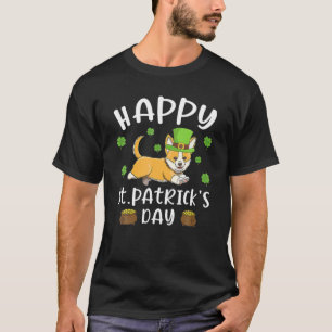 Funny Saint Patricks Corgi Dog Geschenk für St Pat T-Shirt