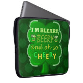 Funny Saint Patrick's Day Beer Laptopschutzhülle (Vorne Rechts)