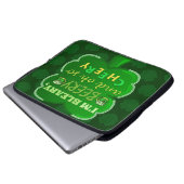Funny Saint Patrick's Day Beer Laptopschutzhülle (Vorne Knopf)