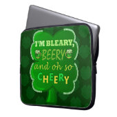 Funny Saint Patrick's Day Beer Laptopschutzhülle (Vorderseite Links)