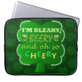 Funny Saint Patrick's Day Beer Laptopschutzhülle (Vorderseite)
