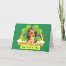 Funny Saint Patrick's Day Cleopatra Pun Irish