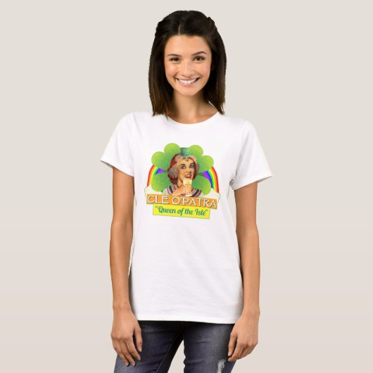Funny Saint Patrick's Day Cleopatra Pun Irish T-Shirt (Vorne ganz)