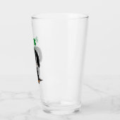 Funny Saint Patrick's Day Hunde Dackel Kleeblatts Glas (Links)