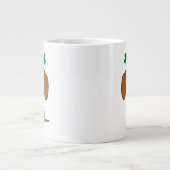 Funny Saint Patrick's Day Hunde Dackel Kleeblatts Jumbo-Tasse (Vorderseite)