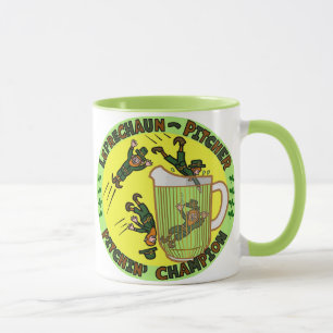 Funny Saint Patrick's Day Leprechaun Pitcher Tasse
