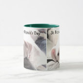 Funny Saint Patrick's Day Niedlich Tired und Lazy Tasse (Zentrum)
