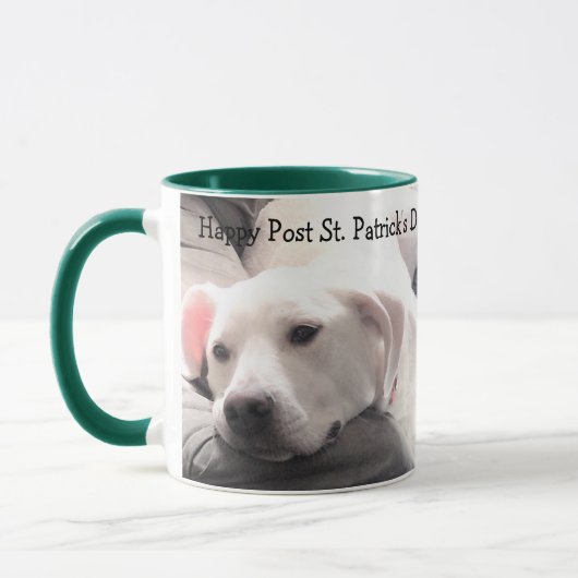 Funny Saint Patrick's Day Niedlich Tired und Lazy Tasse (Links)
