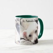 Funny Saint Patrick's Day Niedlich Tired und Lazy Tasse (VorderseiteRechts)